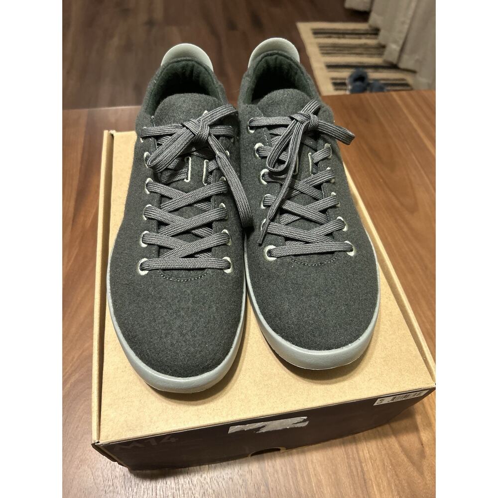 NEW ALLBIRDS WOOL PIPER DARK JUNGLE HAZY PINE SHOES LACE UP SNEAKER MENS SIZE 14 - Picture 5 of 8